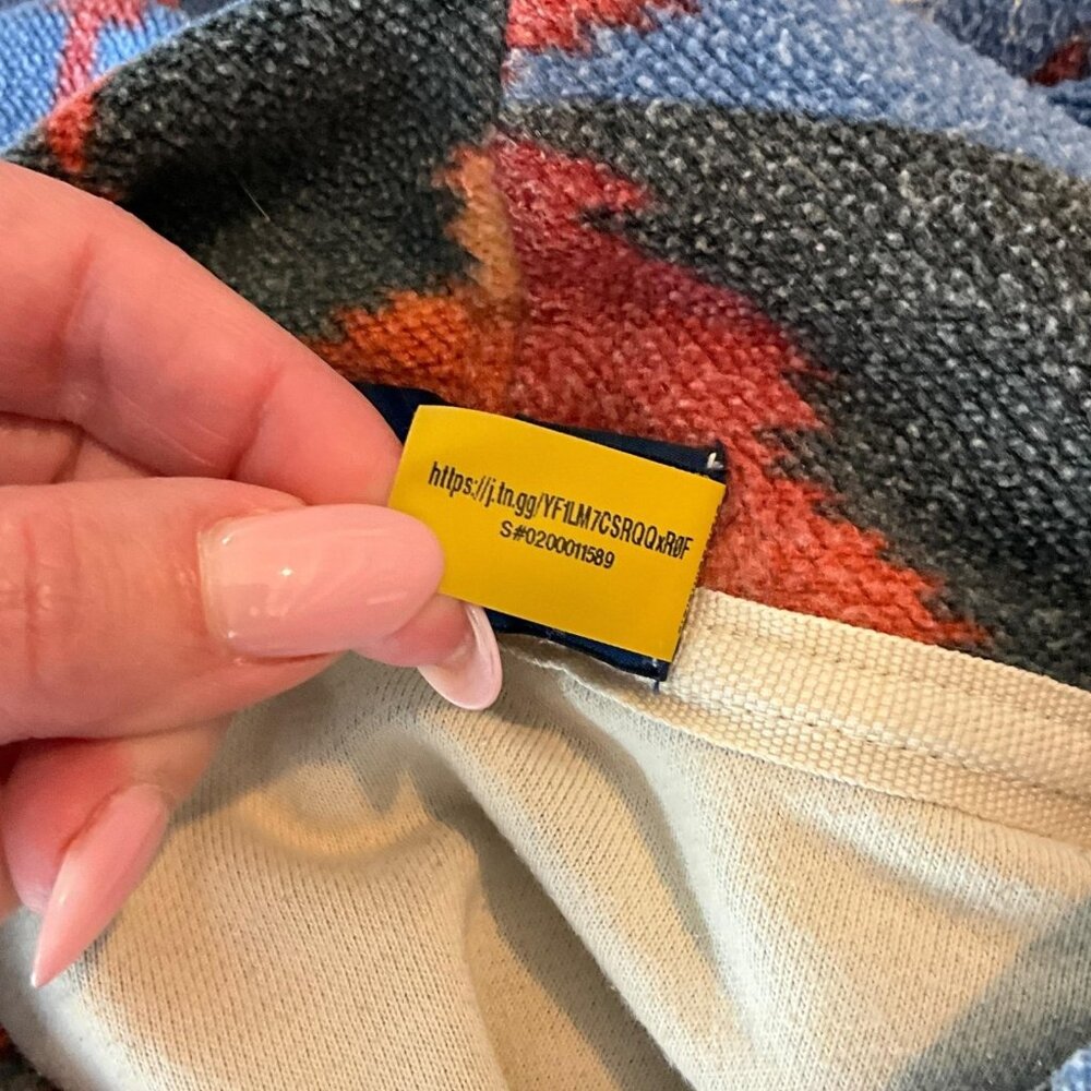 Polo Ralph Lauren Beacon Aztec Southwestern Fleece Hoodie Mens Medium Pullover - Picture 11 of 15